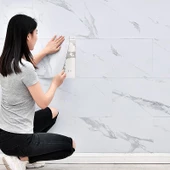 Renkli Duvarlar Bs1751 Shiny 30x60cm Kendinden Yapışkanlı Seramik Desen Duvar Paneli Banyo Wc Salon Ofis Karavan thumbnail 2