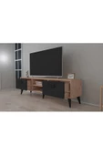 BeyzerHome  Tamay 2 Çekmeceli 140 cm Tv Sehpası - Atlantik Çam / Siyah - 2