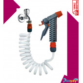 Plasyay Spiral Bahçe Çimen Sulama Balkon Araç Yıkama Hortumu ve Sulama Başlığı Set Halinde - 2