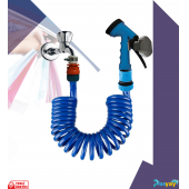 Plasyay Spiral Bahçe Çimen Sulama Balkon Araç Yıkama Hortumu ve Sulama Başlığı Set Halinde - 3