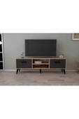 BeyzerHome  Tamay 2 Çekmeceli 140 cm Tv Sehpası - Atlantik Çam / Siyah - 3
