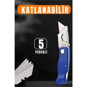 ModaCar Katlanabilir Halı Kesme Bıçağı Maket Bıçağı Koli Plastik Deri Pvc Kesme Bıçağı - 1