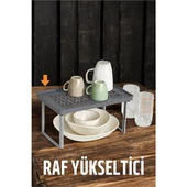 ModaCar Dolap İçi Raf Yükseltici GRİ Boundless Design - 1