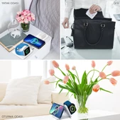 QASUL Manyetik Katlanabilir Kablosuz Şarj Cihazı, Çoklu Cihazları için Şarj İstasyonu-Seyahat Şarj Pedi Yuvası - 6