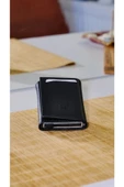 Mekanizmalı Gerçek Deri Erkek Cüzdan - RFID Korumalı Kartlık, Slim ve Şık Tasarım HAKİKİ DERİ - 3
