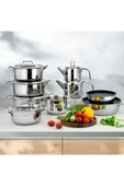 Schafer Grande Mia Çelik Çeyiz Seti 16 Parça-Inox - 1