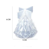 Epoksi Silikon Kalıp Yılbaşı Ağacı Kristal Kalıp 6 CM  X 5 CM - 2