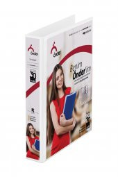 Önder Sunum Klasörü 2 Halkalı 70 MM A4 Beyaz 2007-5 - 1