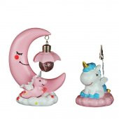 Unicorn 2 Li Set Unicorn Işıklı Biblo Unicorn Notluk - 1