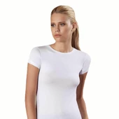 6 Adet Şahinler Bayan Likralı Kısa Kol Bisiklet Yaka Atlet B228 thumbnail 1