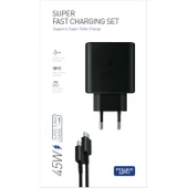 Powerway 45W Type-C Hızlı Şarj Adaptörü ve 1 Metre Kablo - Maksimum Güç ve Güvenlik! - 1
