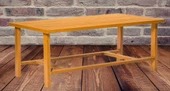 Bank Zus303 Bench Model90479 Doğal Ahşap Bahçe Balkon Teras  Kutuda Sevk El Yapım - 2