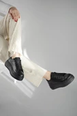 Muggo MİTOS Garantili Kadın Günlük Yüksek Taban Bağcıklı Sneaker Spor Ayakkabı - 2