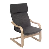 Relax Tv ve Dinlenme Koltuğu  Şönil Kumaş–Koyu Gri  67x95x83 cm - 1