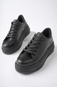Muggo MİTOS Garantili Kadın Günlük Yüksek Taban Bağcıklı Sneaker Spor Ayakkabı - 5