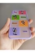 Iphone X / Iphone Xs Mickey Mouse Tasarım Tuşları Renkli Kılıf - 4
