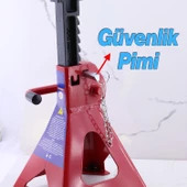 2'li Sehpa Kriko 3 Ton Oto Araç Araba Kaldırma Sabitleme Kollu Seti Sehpa Tip Kiriko 3 Ton 1 Çift thumbnail 4