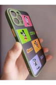 Iphone 12 Pro Max Uyumlu Mickey Mouse Tasarım Hux Telefon Boyun Askılı Set Kılıf - 3