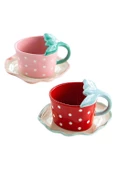 Krd Home Kahve Fincan Takımı 4 Parça Seramik KRD-3701 KRD 6329 7018 - 2
