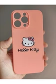 Iphone 14 Pro Max Hello Kitty Tasarım Pembe Lansman Telefon Boyun Askılı Set Kılıf - 2
