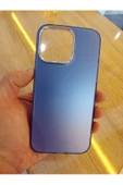 İPhone 15 Pro Max Uyumlu Mavi Hologramlı Kapak Tuş Hassasiyeti Mükemmel Darbe Korumalı Kılıf - 1