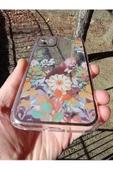 İPhone 11 Uyumlu Çiçek Tasarım Telefon Boyun Askılı Set Lansman Kılıf - 5