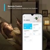 Tp-Link Tapo Wlan Akıllı Priz Tapo P100, Smart Home Wifi Priz, Alexa Aksesuar, Alexa, Google Home, Tapo App - 3