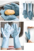 Selenica Magic Gloves Sihirli Bulaşık Eldiveni Mutfak Banyo Evcil Hayvan Temizleme Fırçası - 2