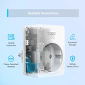 Tp-Link Tapo Wlan Akıllı Priz Tapo P100, Smart Home Wifi Priz, Alexa Aksesuar, Alexa, Google Home, Tapo App - 5