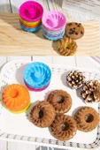 Selenica 24'lü Renkli Mini Silikon Muffin Kalıbı ,Minik Kek Kabı ,Jole Kalıbı ,Cupcake Kalıbı - 4