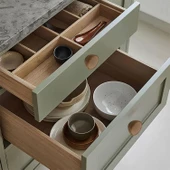 Polimer Düğme Kulp Dışbükey Ceviz Dolap Mobilya Mutfak Dolabı Çekmece Kulpu Kulbu thumbnail 4