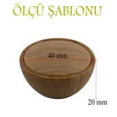 Polimer Düğme Kulp Dışbükey Ceviz Dolap Mobilya Mutfak Dolabı Çekmece Kulpu Kulbu thumbnail 3