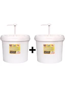 2 Adet Pompalı Sanayi Tipi Granüllü El Temizleme Sabunu (Kremi) 8 kg - 1