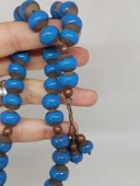 Anadolu Toprağı Serisi 33'Lük Mavi Renk Seramik Boncuk Tesbih 10-12mm (54112)  thumbnail 2