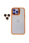 İPhone 14 Pro Uyumlu Kamera Çerçevesi Açılır Kamera Lens Hediyeli Darbe Korumalı Kılıf - 1