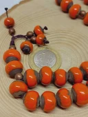 Anadolu Toprağı Serisi 33'Lük Turuncu Renk Seramik Boncuk Tesbih 10-12mm (54102) thumbnail 3