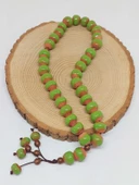 Anadolu Toprağı Serisi 33'Lük Yeşil Renk Seramik Boncuk Tesbih 10-12mm (54132) thumbnail 4