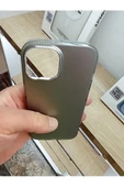 İPhone 15 Uyumlu Hologramlı Mor Kılıf Tuşları Metal Darbe Korumalı Kapak - 4