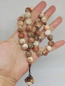 Anadolu Toprağı Serisi 33'Lük Toprak Renk Seramik Boncuk Tesbih 10-12mm (54104) thumbnail 2