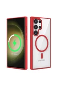 Galaxy S22 Ultra Kılıf Magsafe Wireless Şarj Özellikli Silikon Zore Ege Kapak - 5