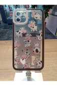 İPhone 11 Uyumlu İnek Baskılı Kılıf Darbe Korumalı Kapak - 1