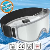 Kayak Gözlüğü Antifog Güneş Kar Şeffaf Snowboard Glasses Ekonomik Buğulanmaz Gözlük - 1