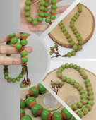 Anadolu Toprağı Serisi 33'Lük Yeşil Renk Seramik Boncuk Tesbih 10-12mm (54132) thumbnail 1