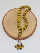 Anadolu Toprağı Serisi 33'Lük Sarı Renk Seramik Boncuk Tesbih 10-12mm (54106) thumbnail 4