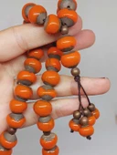 Anadolu Toprağı Serisi 33'Lük Turuncu Renk Seramik Boncuk Tesbih 10-12mm (54102) thumbnail 2