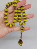 Anadolu Toprağı Serisi 33'Lük Sarı Renk Seramik Boncuk Tesbih 10-12mm (54106) thumbnail 5