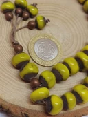 Anadolu Toprağı Serisi 33'Lük Sarı Renk Seramik Boncuk Tesbih 10-12mm (54106) thumbnail 3