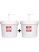 2 Adet Yumuşak Pompalı Sanayi Tipi Granüllü El Temizleme Sabunu (Kremi) 15 kg - 1
