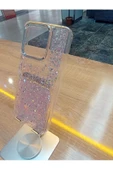 Xiaomi Redmi 12C Uyumlu  Xiaomi Poco C55 Uyumlu Simli Kamera Çerçevesi Ve Tuşları Metal Kılıf - 4