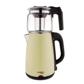 Bambum Teatech - Cam Demlikli Çay Makinesi Mint Yeşili B5824 - 1